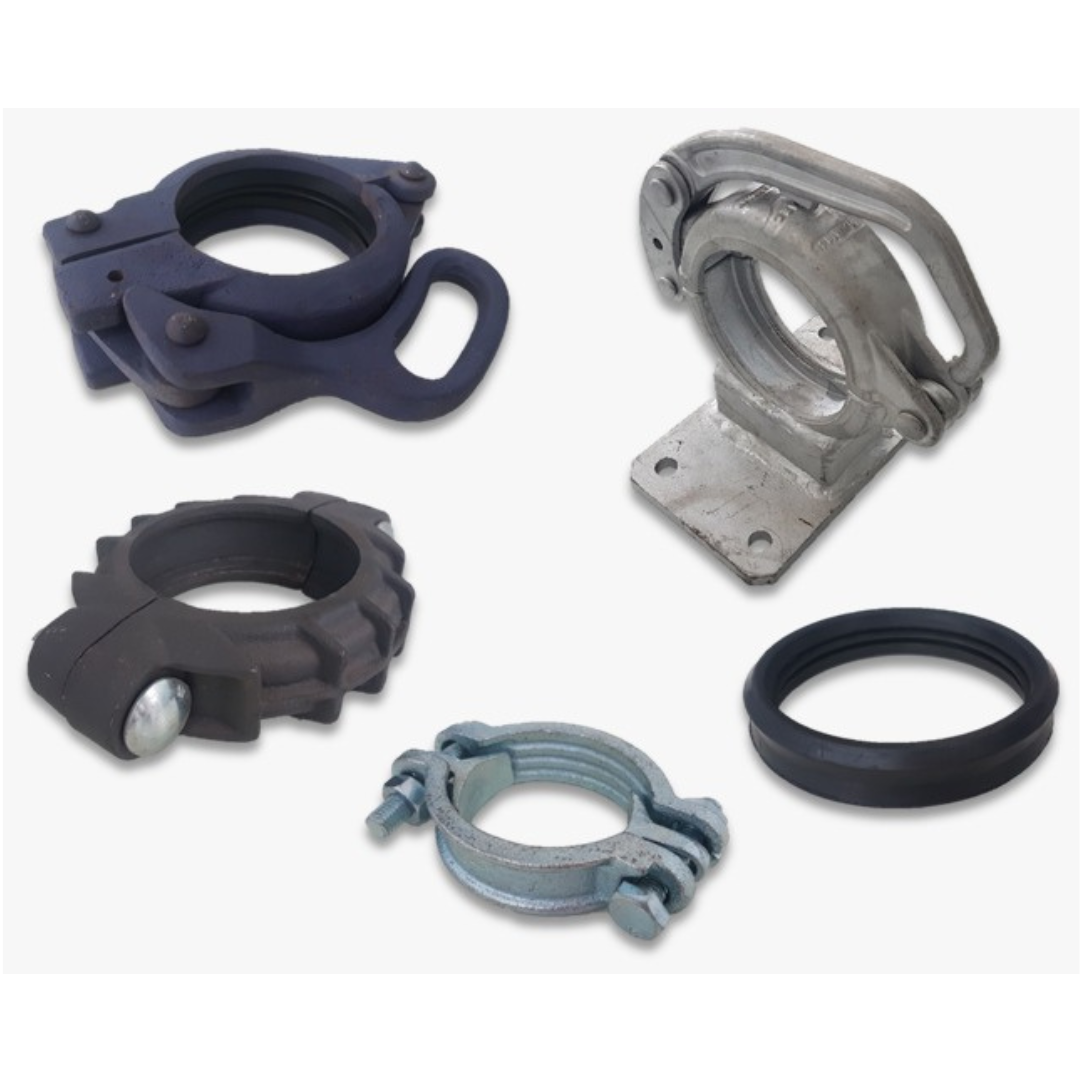 Peças de reposição para equipamentos de concreto projetado