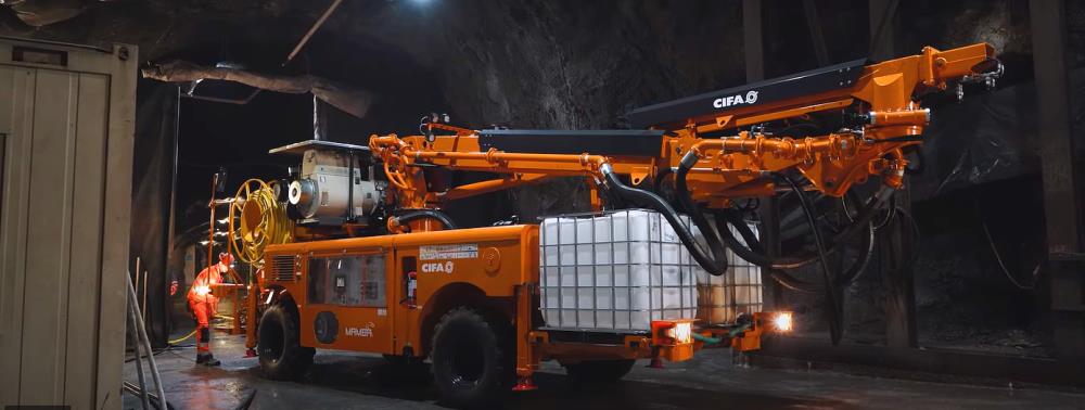 Equipamento Aliva de alta performance para concreto projetado